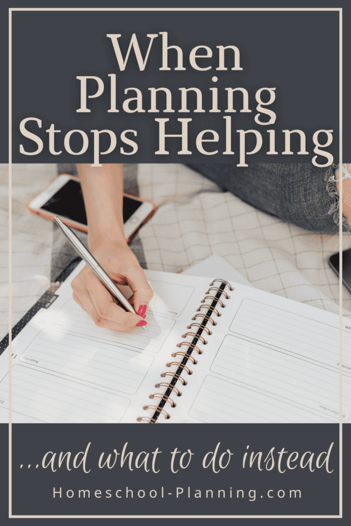 When planning stops helping pin image writing in planner