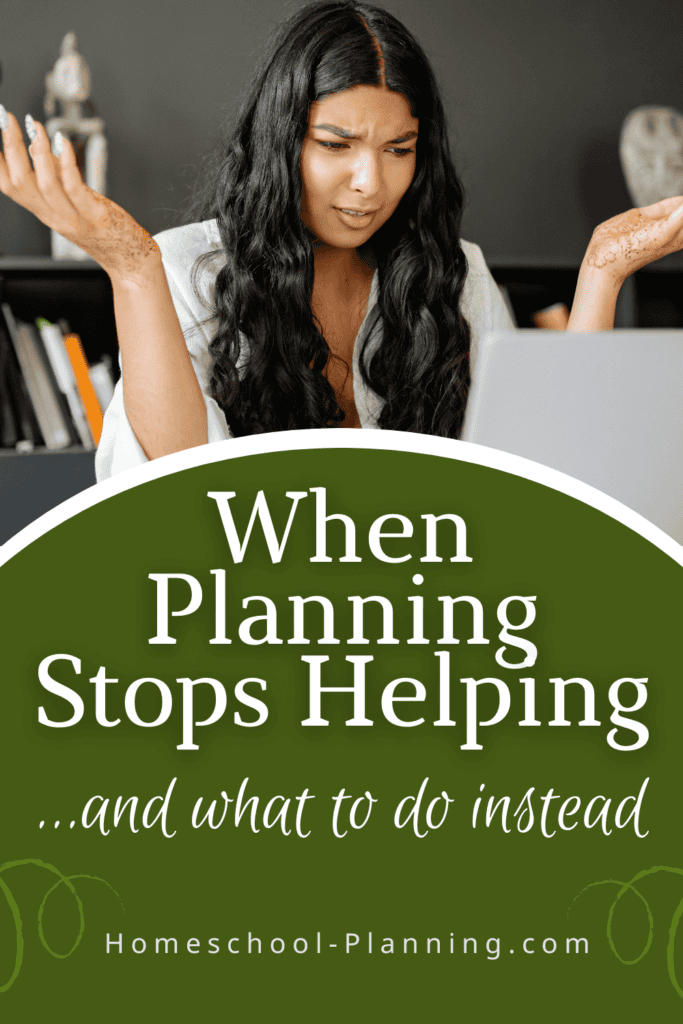 When planning stops helping pin image frustrated woman