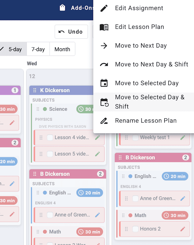 Move assignments HSCP