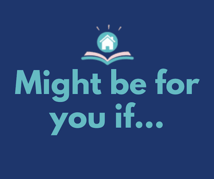might be for you if...